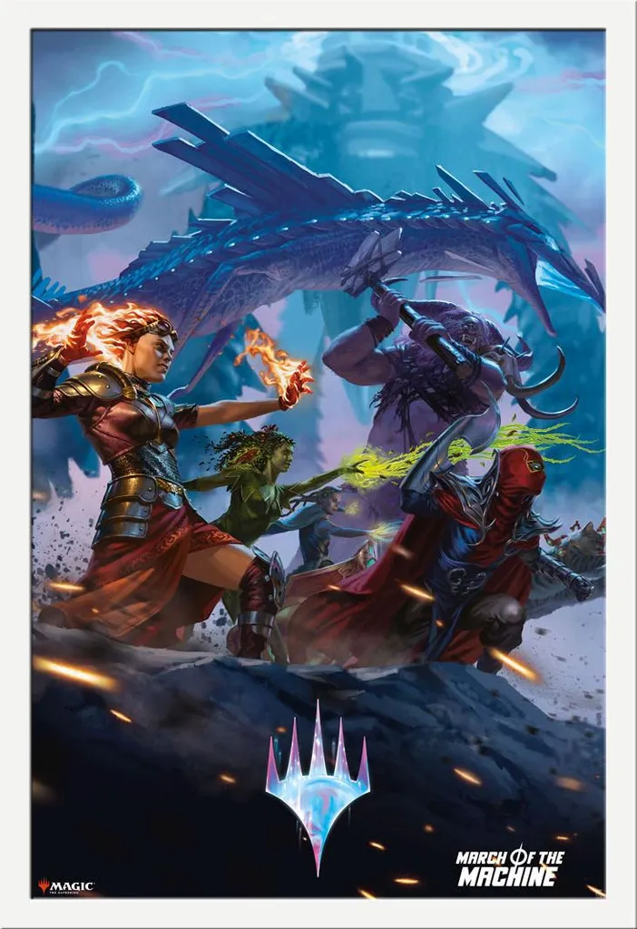 Kit Poster MTG 61x91,5 + Cornice MDF Shinsuke Bianco Acrilico