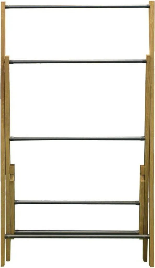 Support serviettes pliable en bois pour petits espaces et salles d'eau