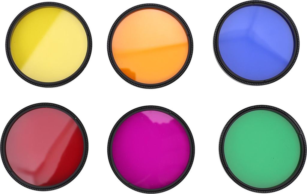 2-Zoll-Teleskop-Okular-Mondfilter-Set, 6 Farben, M48 x 0,75 mm, Nebel für Planetenbeobachtung