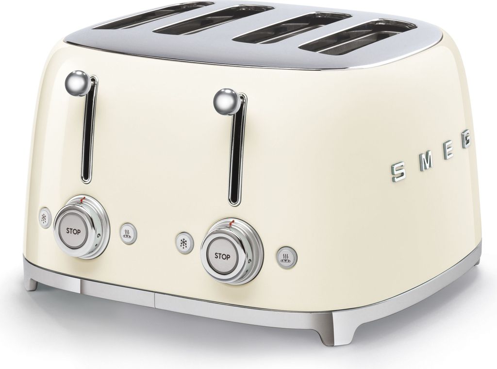 Smeg TSF03CREU, 4 Scheibe(n), Cremefarben, Stahl, Tasten, Produktbild 