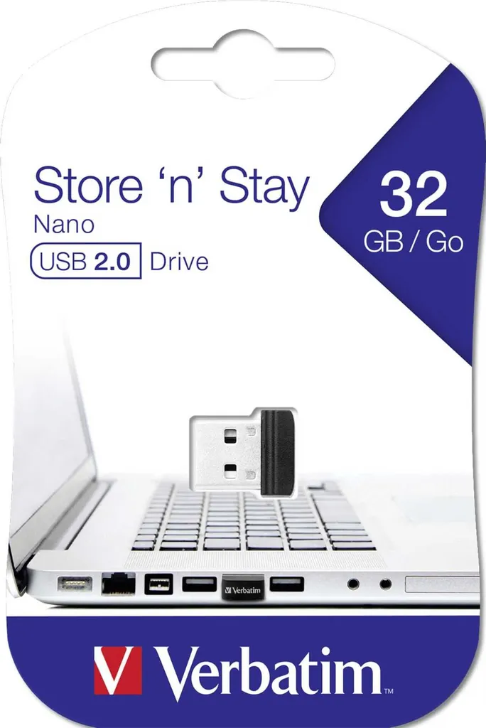 Espansione SSD Laptop Verbatim Nano 32GB USB 2.0 - Low Profile