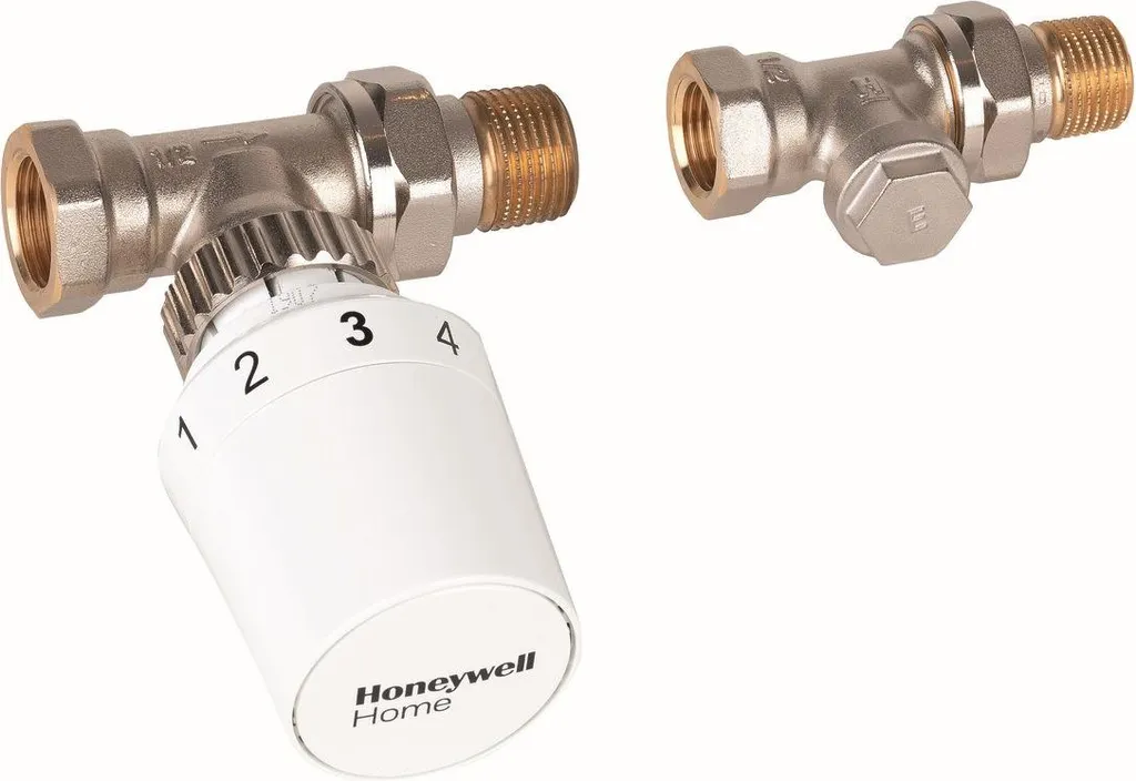 Ensemble de robinetterie thermostatique droite 1/2 pour radiateur latéral