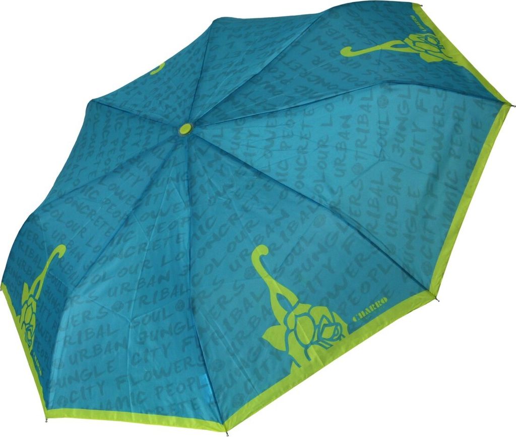 Perletti Taschenschirm Damenregenschim Charro blau