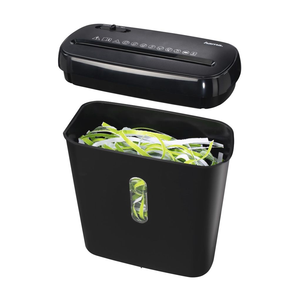 hama Basic S6 Aktenvernichter mit Streifenschnitt P-2, 6 Produktbild 3
