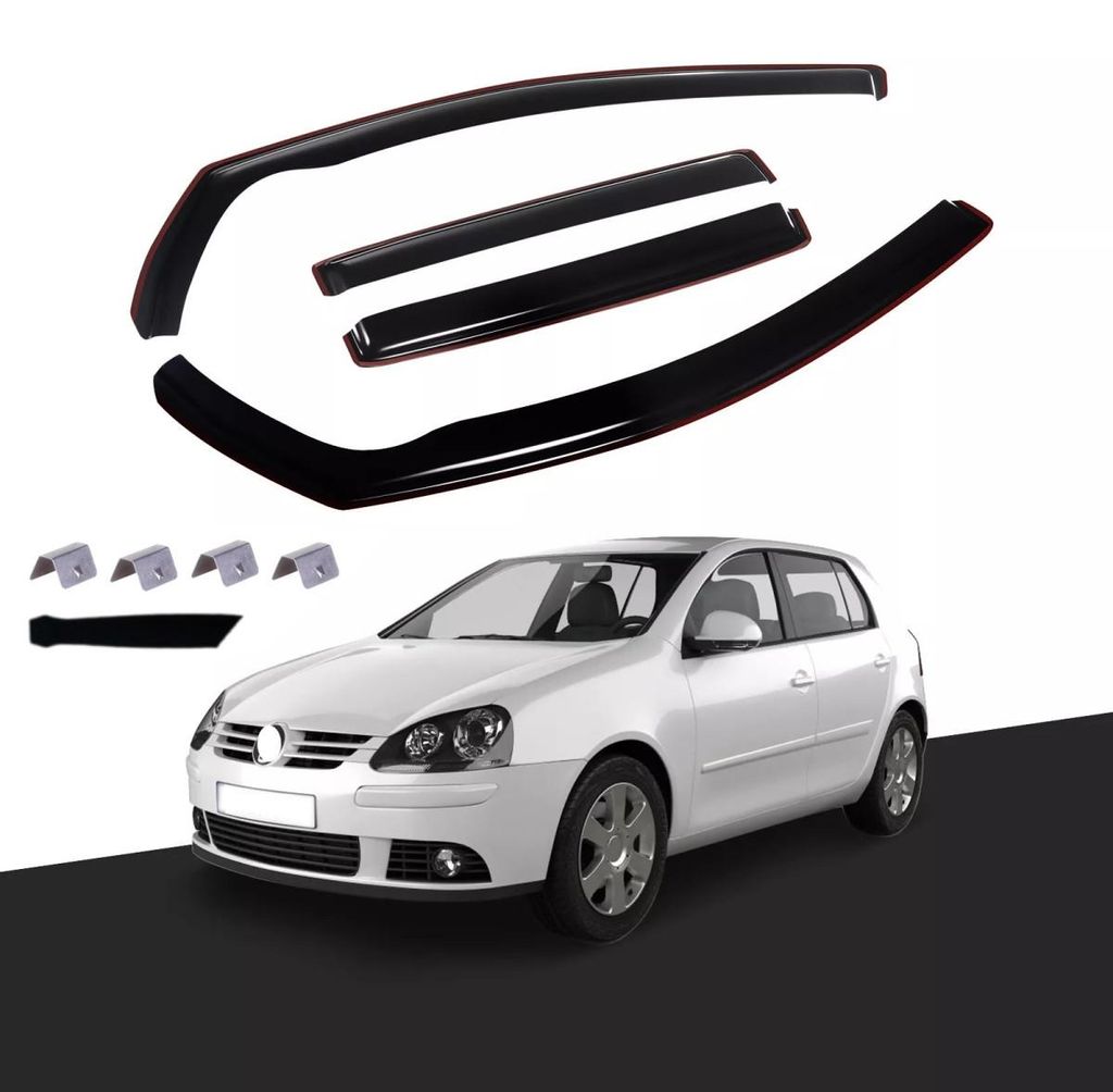 Set mit 4 Windabweisern für VW Golf 5 (5-türiges Schrägheck/HTB) 2003–2008