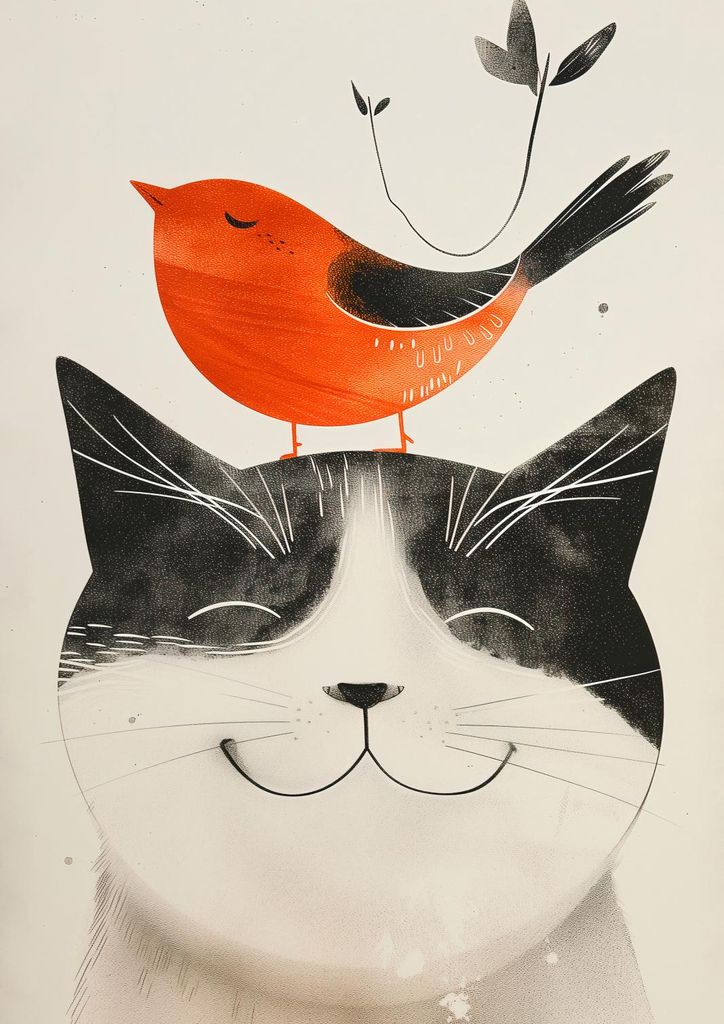 Plakat 21x29,7cm Dicke Freund