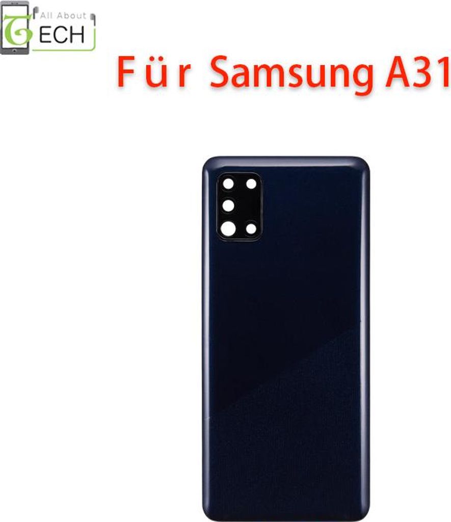 Für Samsung Galaxy A31 SM-A315 Akkudeckel Backcover Rückseite + Dichtung schwarz