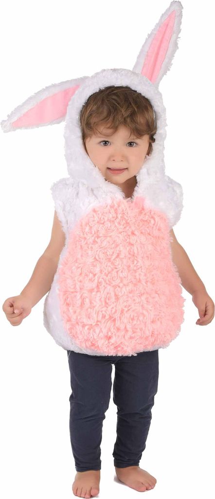 Kuschliges Hasen-Kinderkostüm Osterkostüm rosa-weiss - Produktbild 