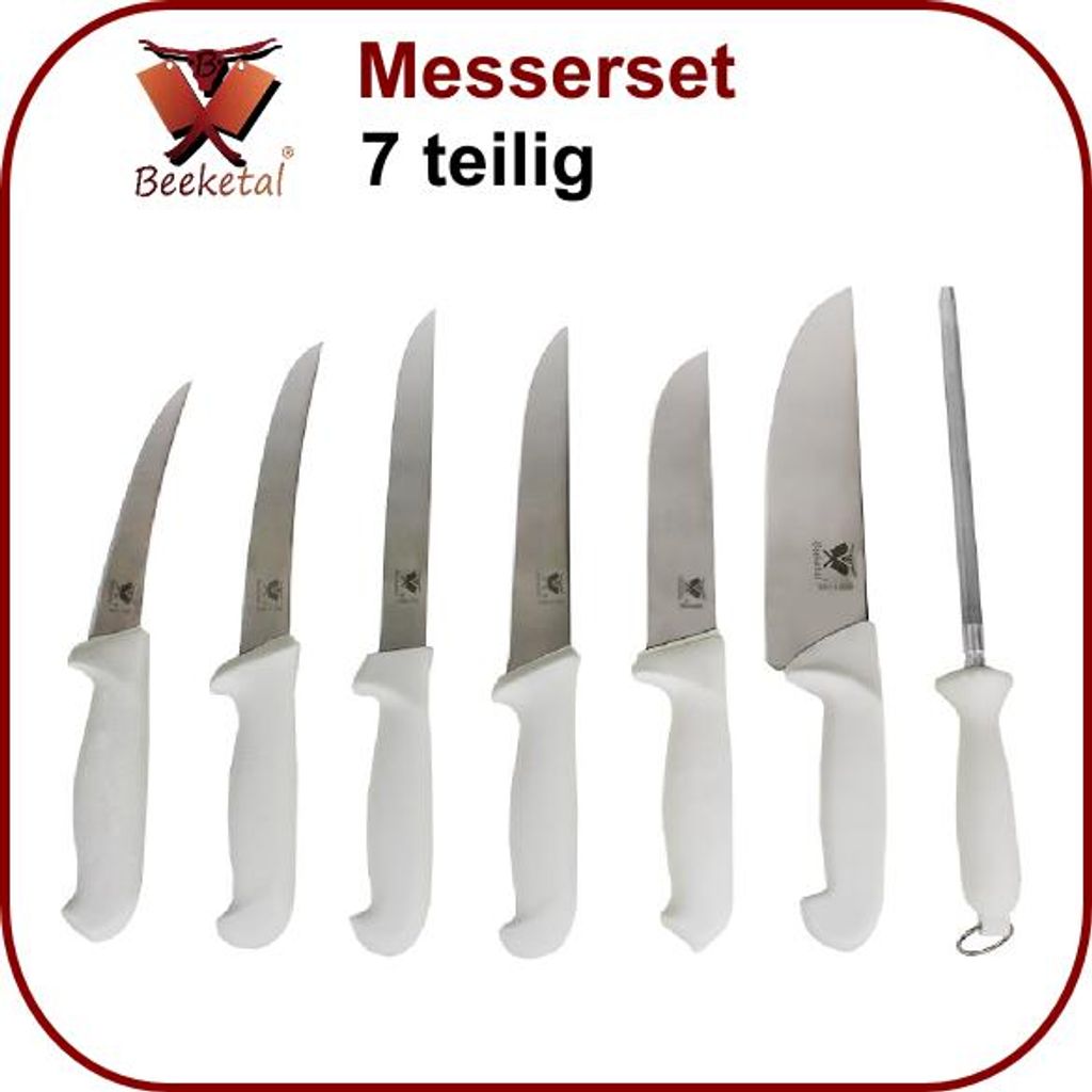 Beeketal Schlachtmesser Messer Fleischermesser Messerset Produktbild 