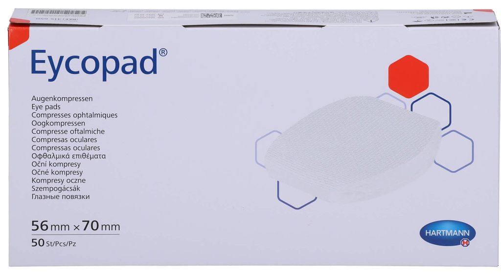 EYCOPAD AUGEN 56X70 UNSTER, 50 St KOM Produktbild 
