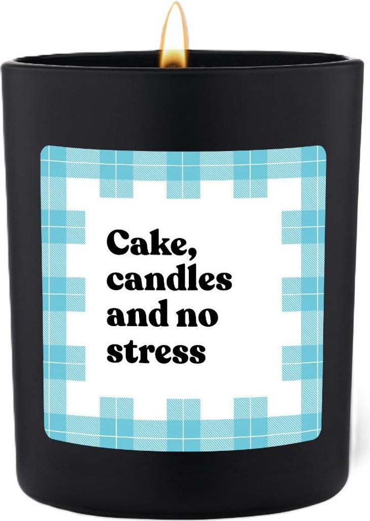 ChattyCandles Duftkerze Schwarz Flowery Cake, candles and no stress