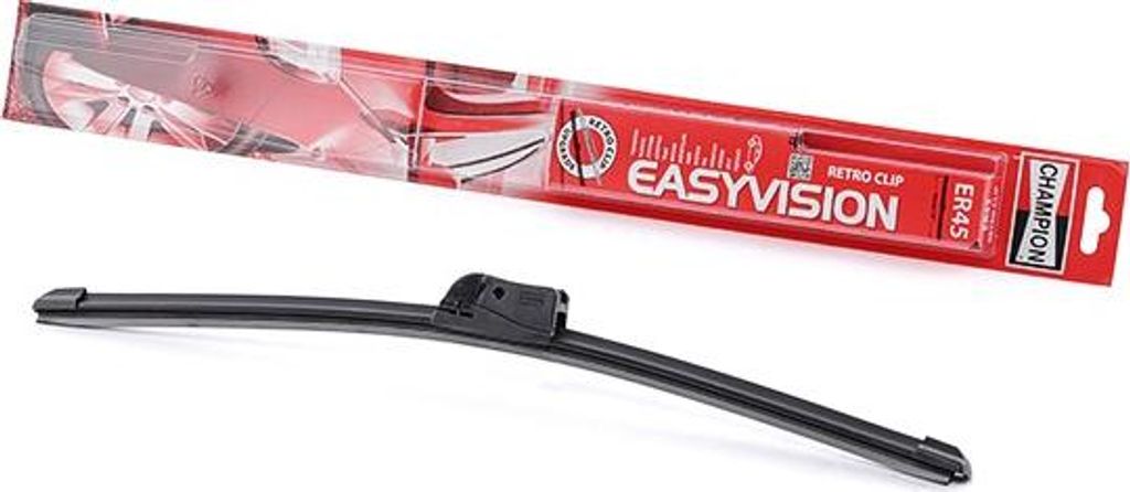 Champion EasyVision ER45, Scheibenwischerblatt, Schwarz, Kunststoff, Gummi, WEEE, CTP, 450 mm, Sichtverpackung