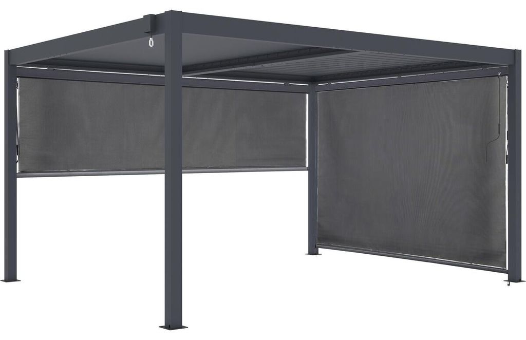 Pergola bioclimatique avec 2 stores en aluminium "Windsor" Image du produit 