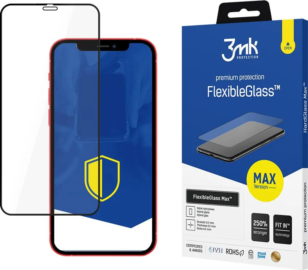 Apple Iphone 12/12 Pro - 3Mk Flexibleglass Max Nero
