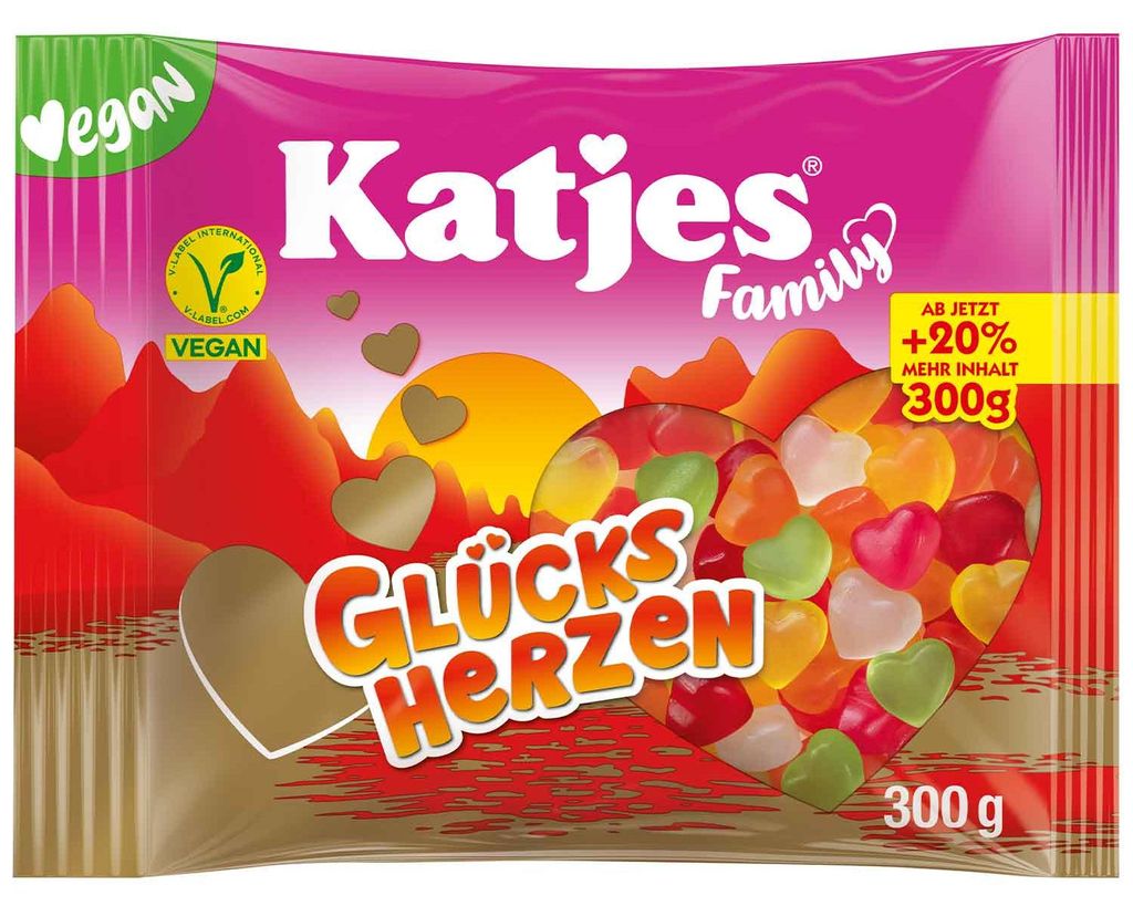 Katjes Family Glücksherzen 300g Produktbild 