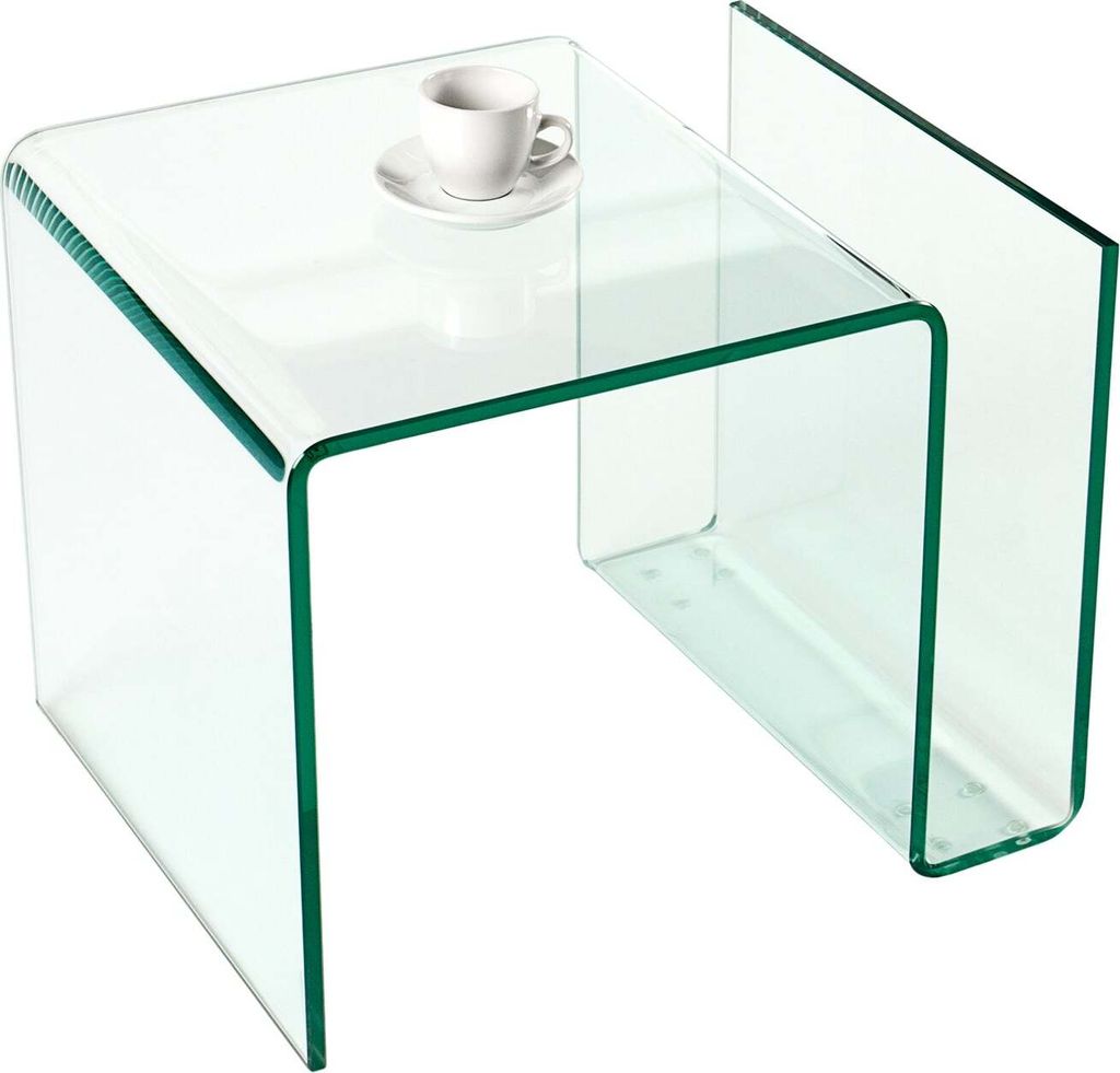 Couchtisch FANTOME 50cm 12mm Hartglas Produktbild 