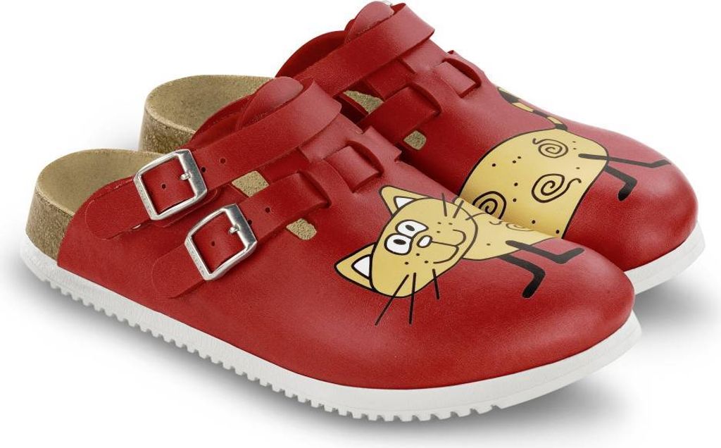 Birkenstock Kay SL Cat Red Background Größe EU 40 schmal Produktbild 