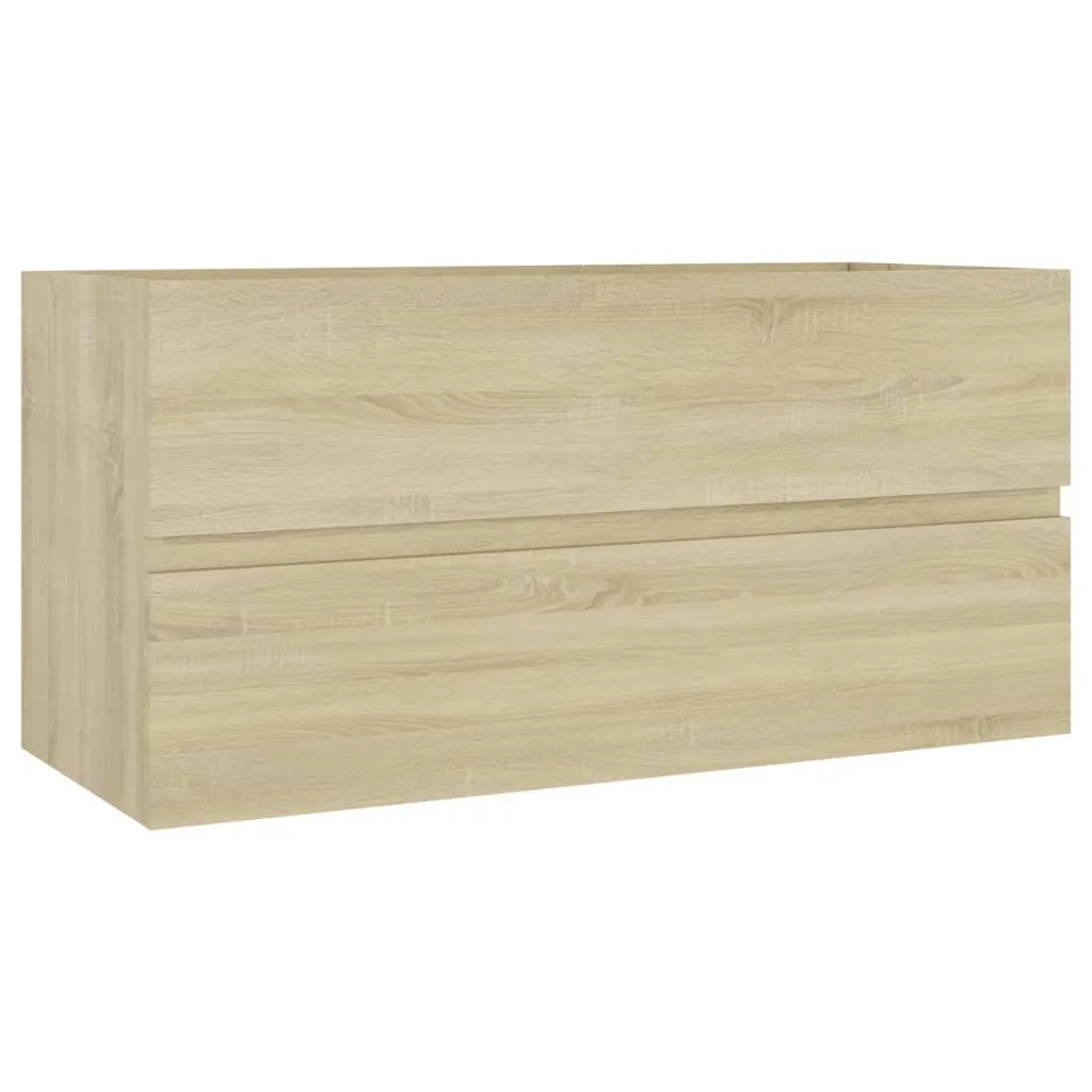 Armoire d'évier Chêne sonoma 90x38,5x45 cm en bois d'ingénierie robuste