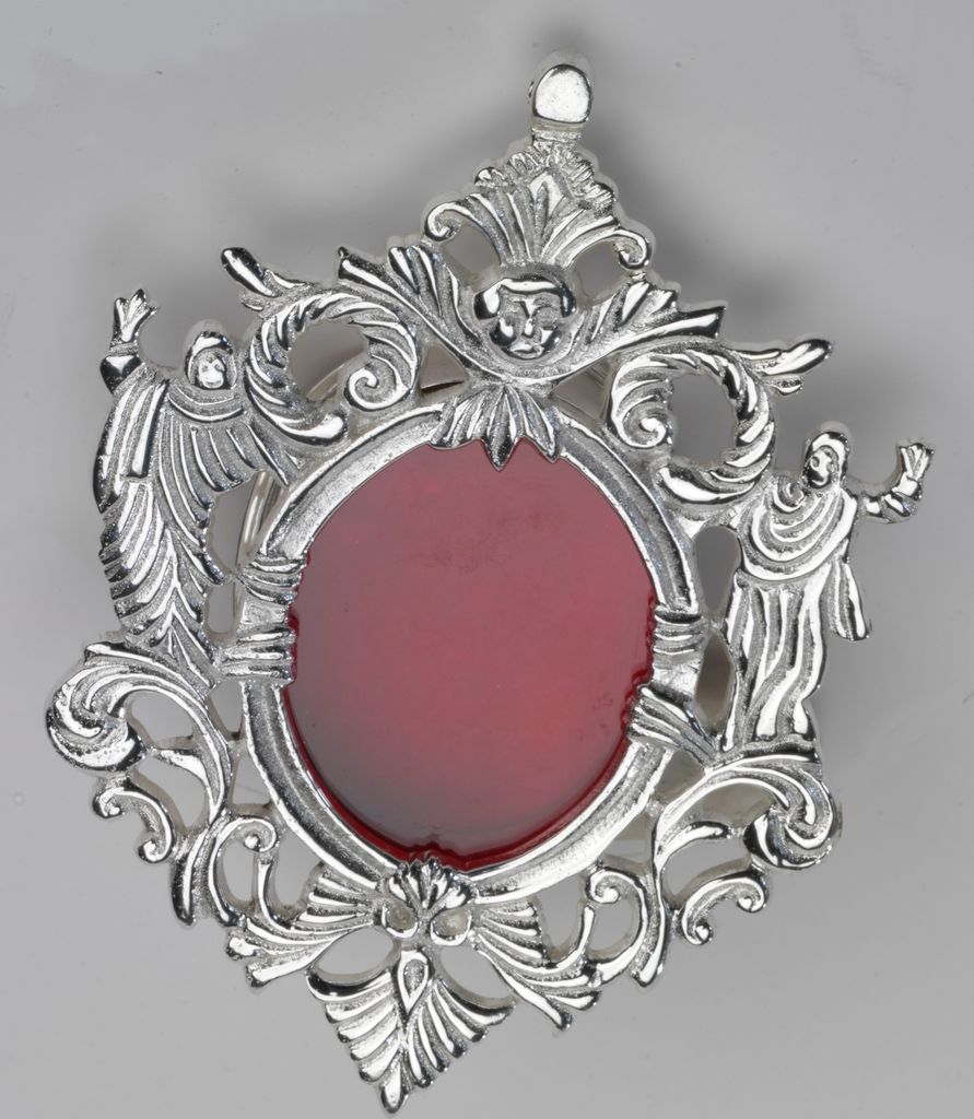 Wand-Reliquiar versilbert 9 x 12 cm