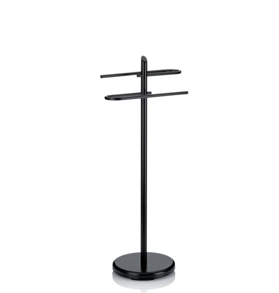 Porte-serviettes KEN métal noir pour organiser votre salle de bain