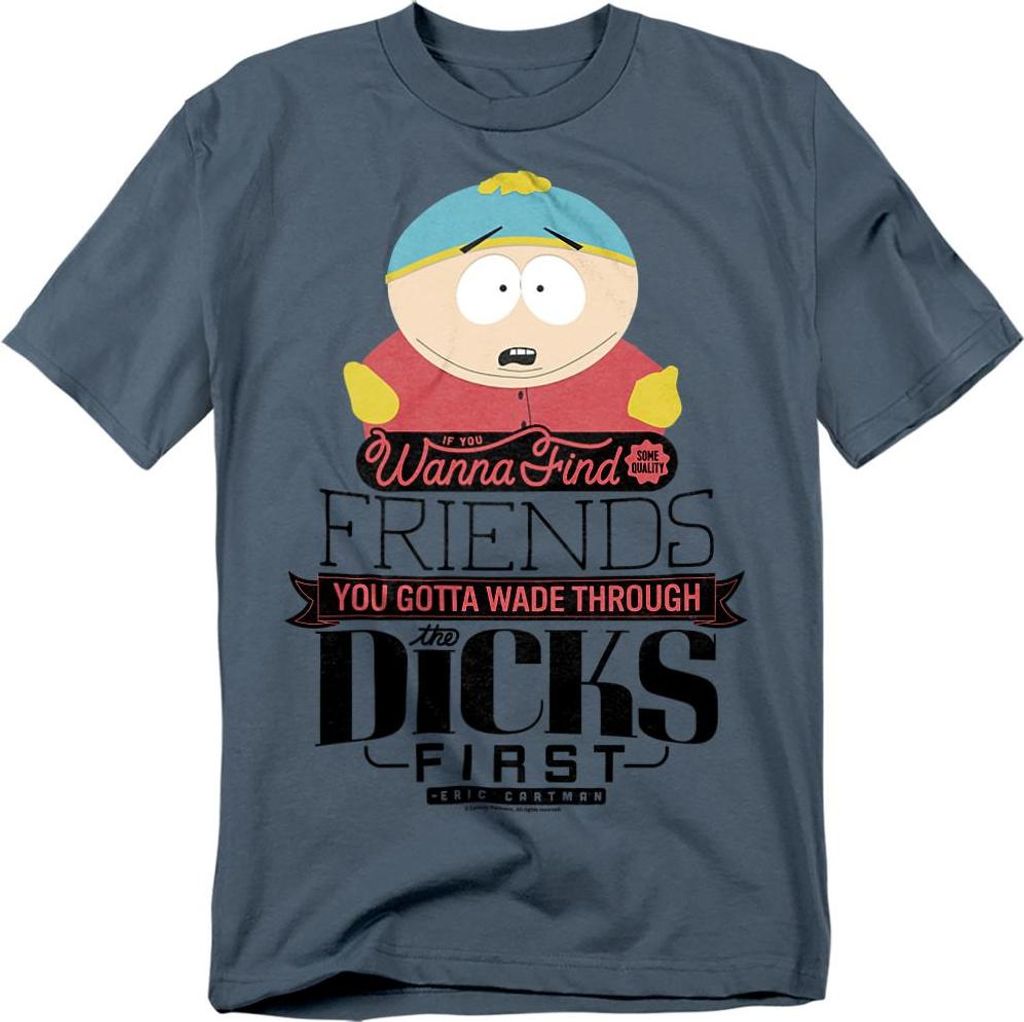 South Park - "Wade Through Dicks" T-Shirt für Herren/Damen Uni TV20766 (3XL) (Schiefer)