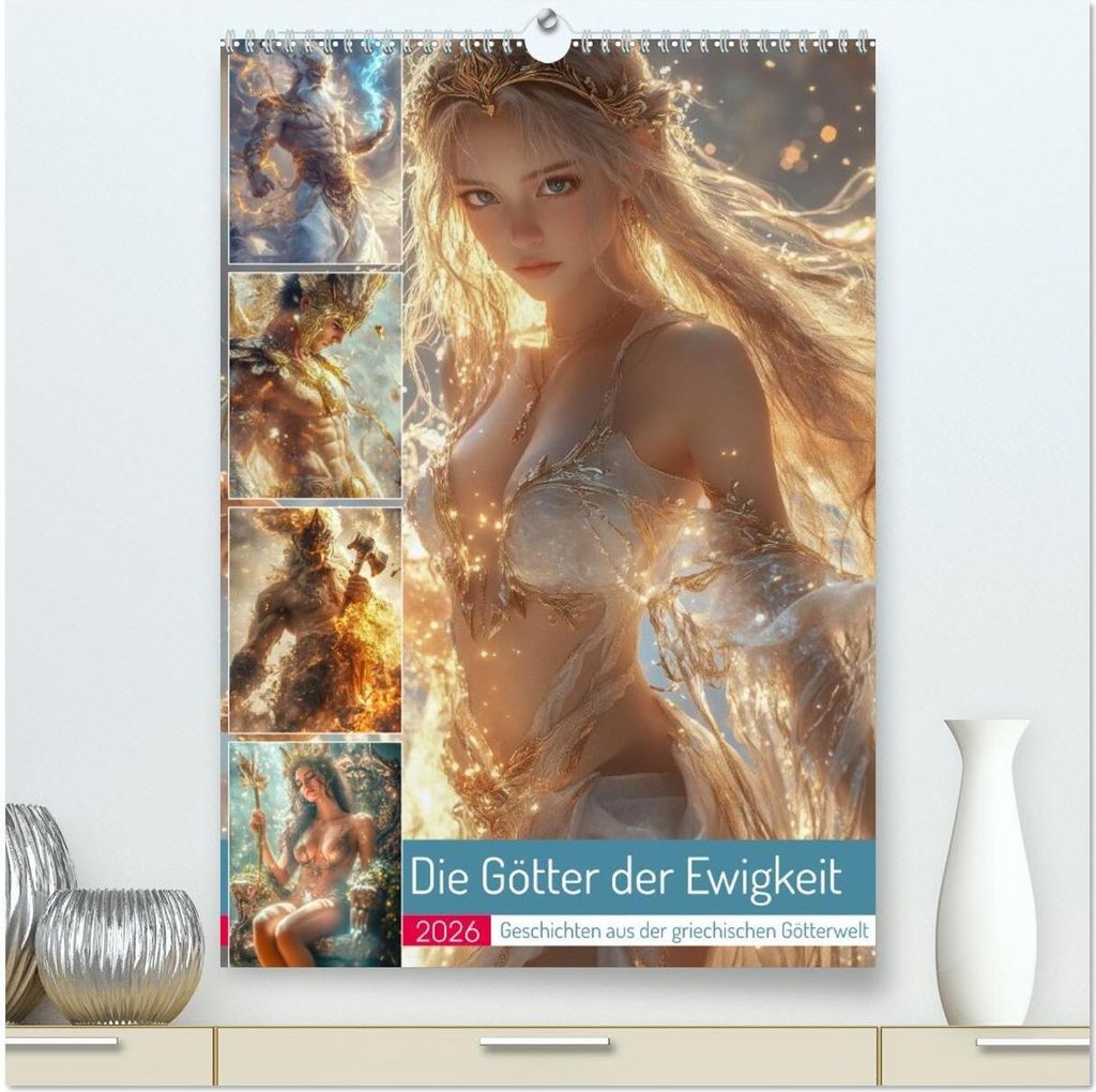 Die Götter der Ewigkeit (hochwertiger Premium Wandkalender 2026 DIN A2 hoch), Kunstdruck in Hochglanz