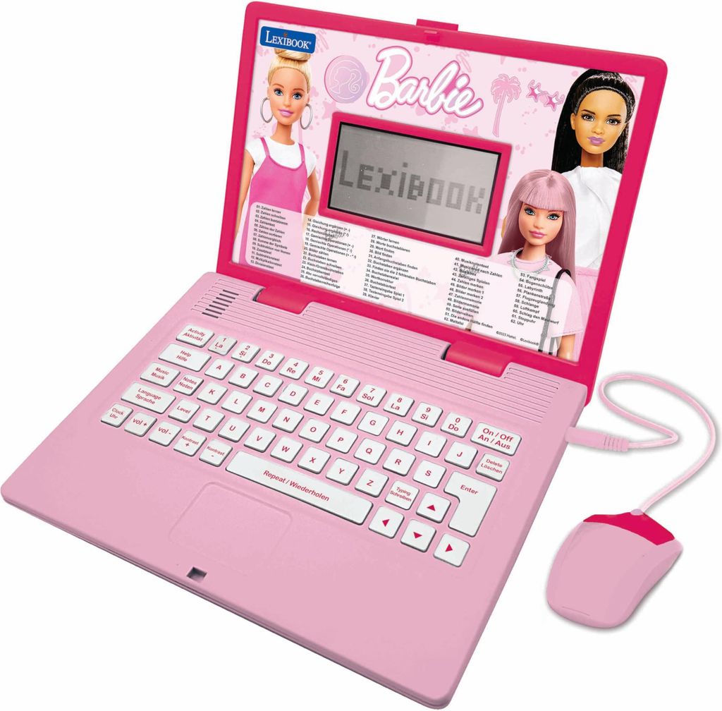 Barbie Lern-Notebook Laptop Lernen und Spielen Produktbild 