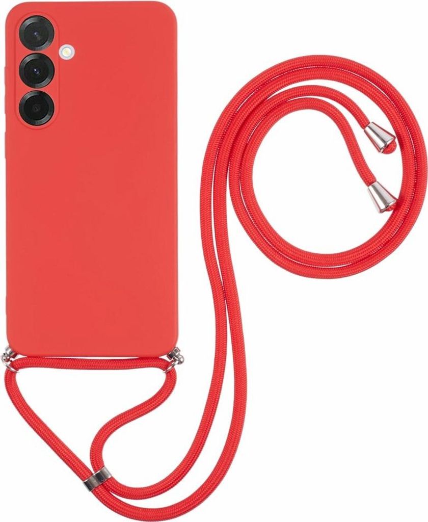 Samsung Galaxy A17 Hülle - Coverup Colour TPU Back Cover mit Handykette - Cadmium Red
