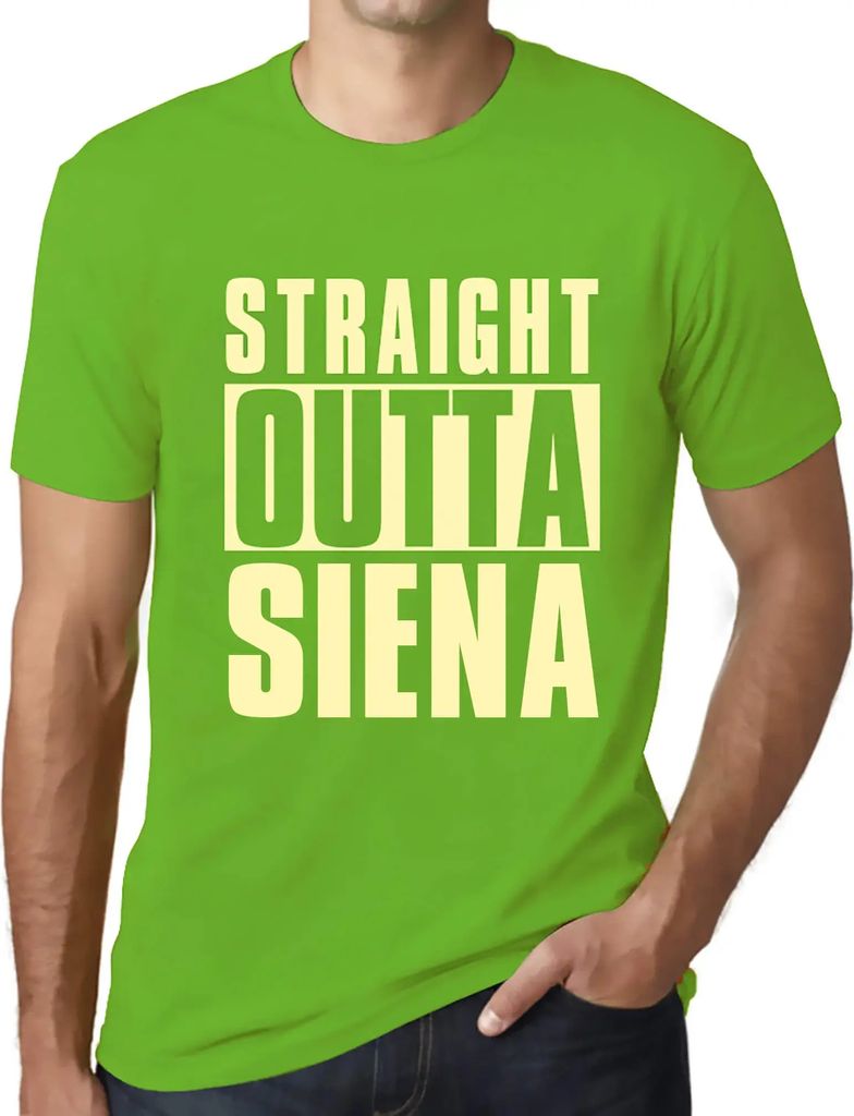 Herren Grafik T-Shirt Direkt aus Siena – Straight Outta Siena – Öko-Verantwortlich Vintage Jahrgang Kurzarm Lustige Druck Geburtstag Geschenk ...