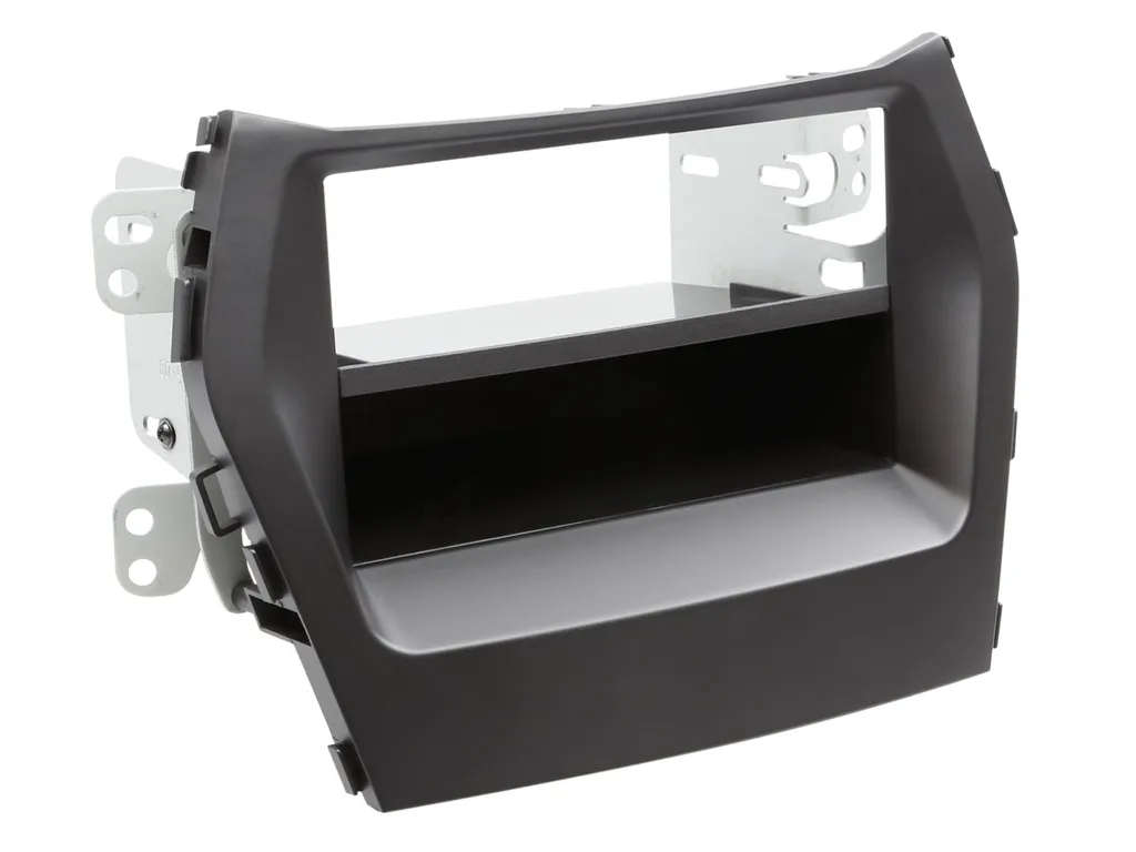 Adaptateur 2-DIN Hyundai Santa Fe noir avec compartiment amovible