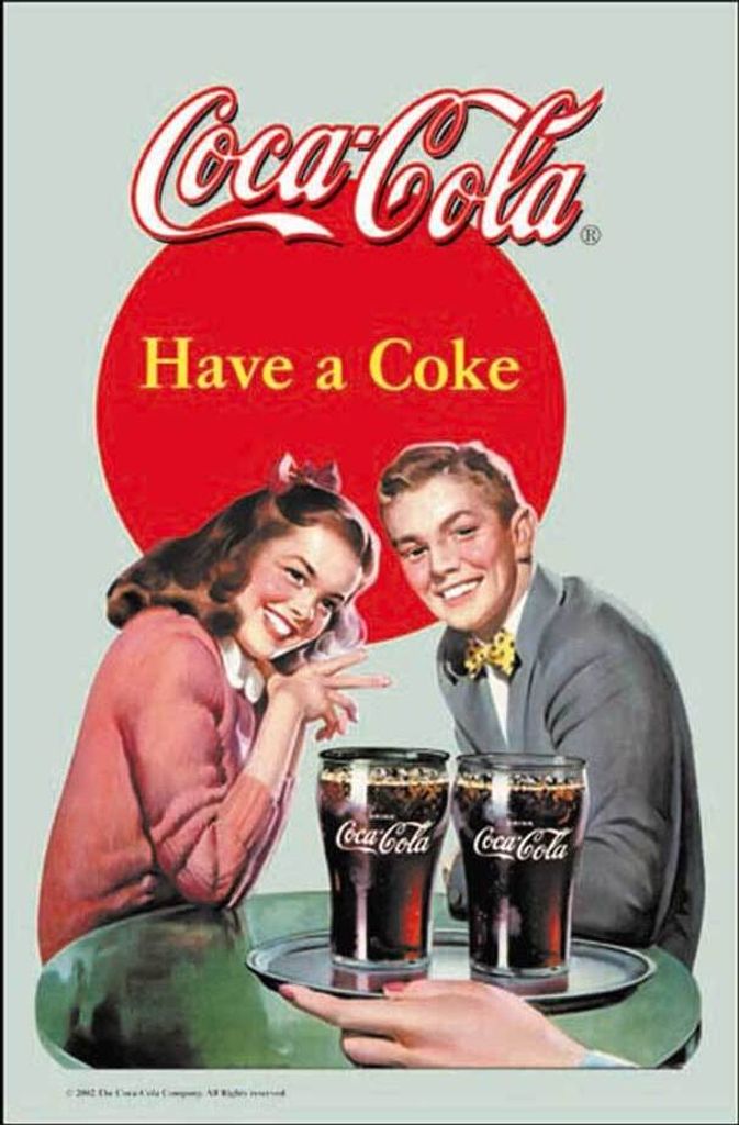 KS263 Coca Cola - Pärchen - Bedruckter Spiegel