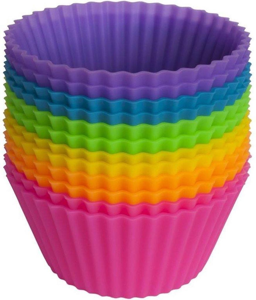 Silikónové formy na mini muffiny/cupcakes | 7 cm | 12 kusov Obrázok produktu 