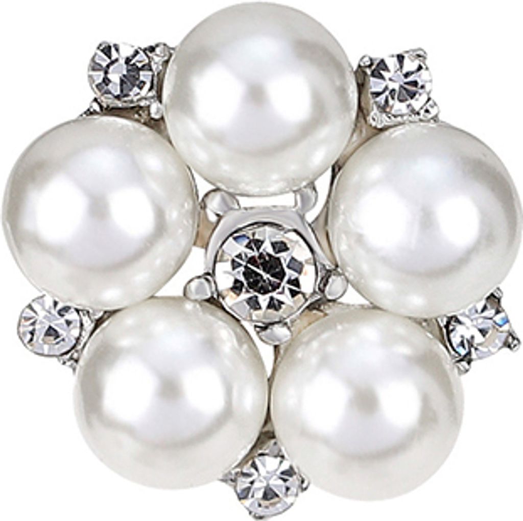 Mode Strass Blume Brosche Pin Imitation Perle Hochzeit Schmuck Zubehör