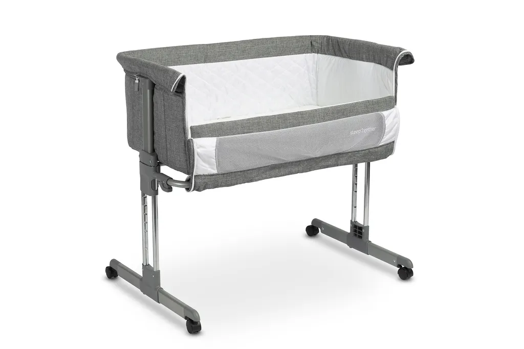 Berceau Cododo Sleep2gether graphite : lit bébé évolutif et ajustable