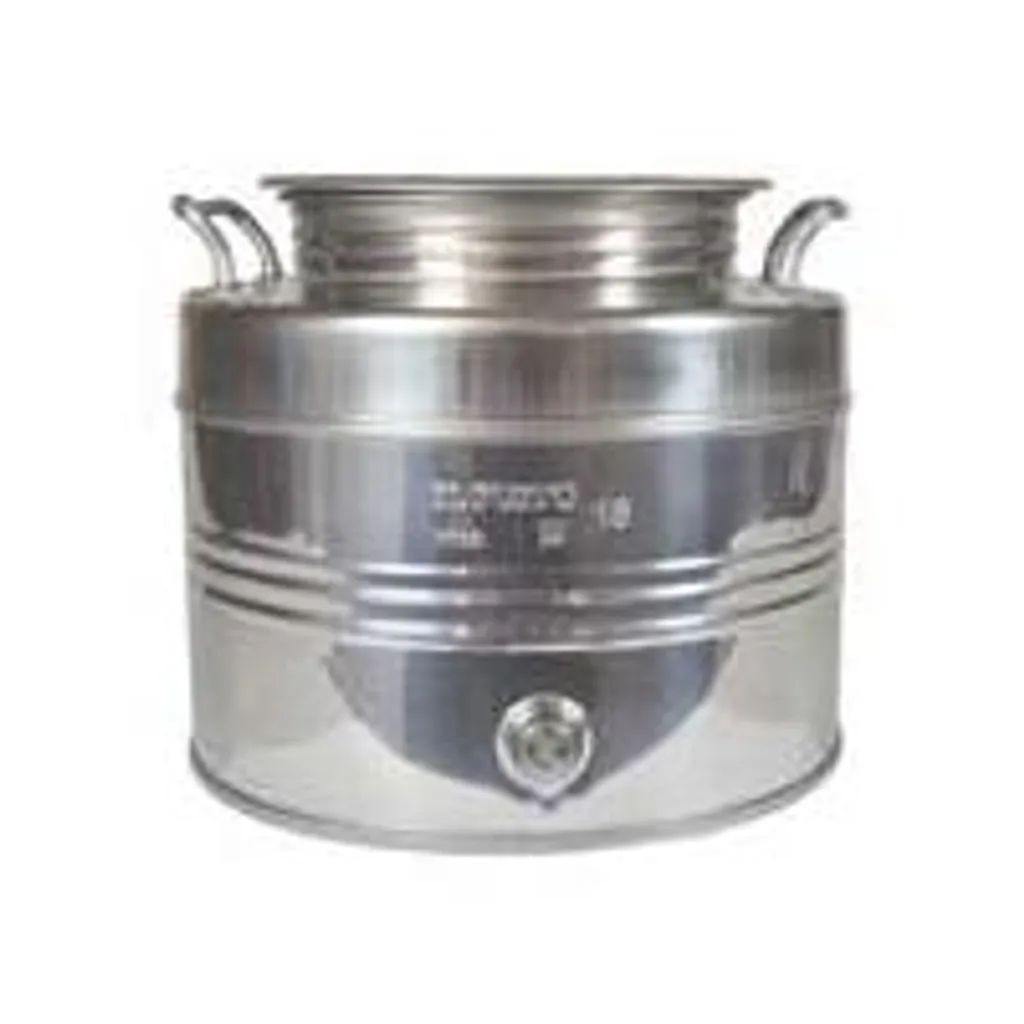 Fût en acier inoxydable 15L agrafé ø 310 mm - Conservation alimentaire