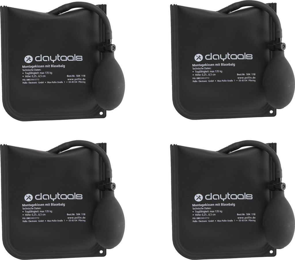 DAYTOOLS Montagekissen mit integriertem Blasebalg | 4 Stück Produktbild 