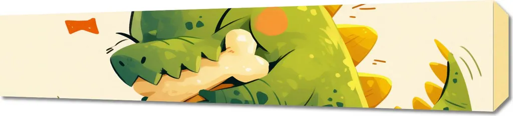 Frise Murale Dinosaure 90 x 20 cm - Décoration Colorée et Ludique Enfant