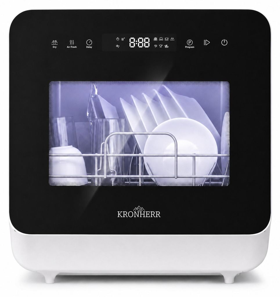 KRONHERR TurboTop Compacta Mini‑Tischgeschirrspüler 5L mit Produktbild 