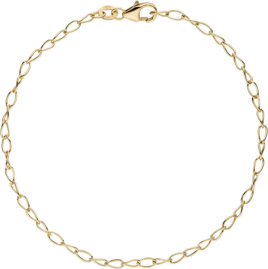 2,3mm Armband Weit-Ankerkette Armkette Armschmuck aus 375 Gold Gelbgold 19cm