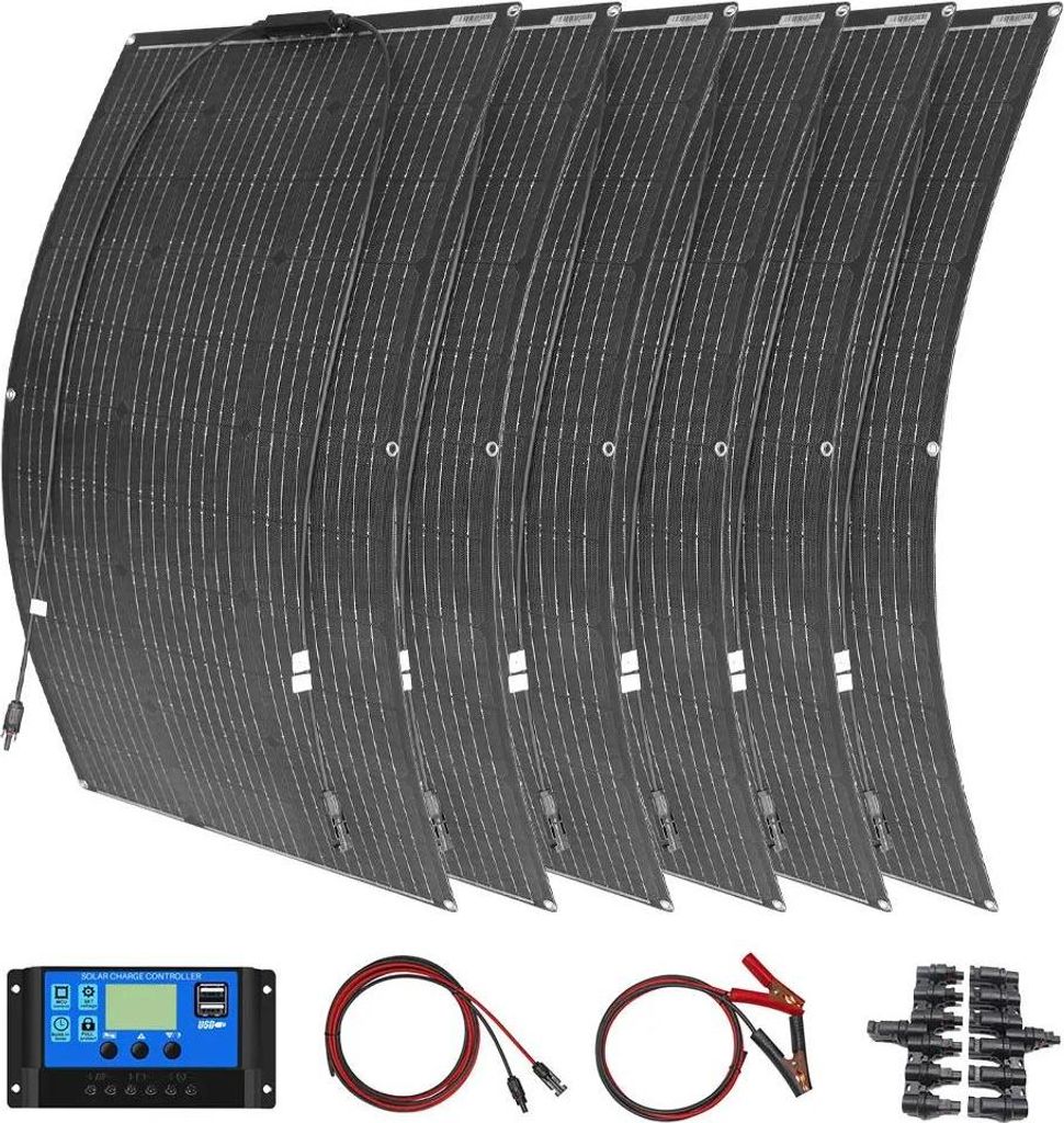 Solarpanel, flexibel und wasserdicht, hohe Effizienz, Solar-Kit 600W