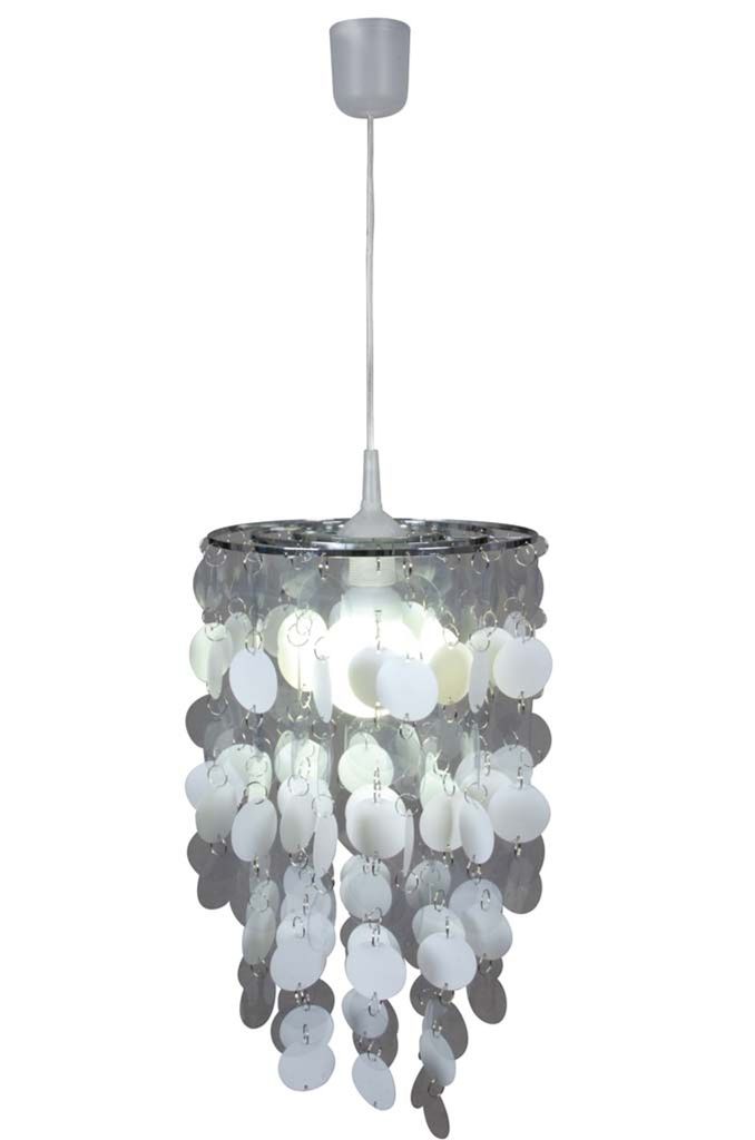 Näve 7013623 Deko-Pendelleuchte ; Farbe: Chrom / Weiß / Produktbild 