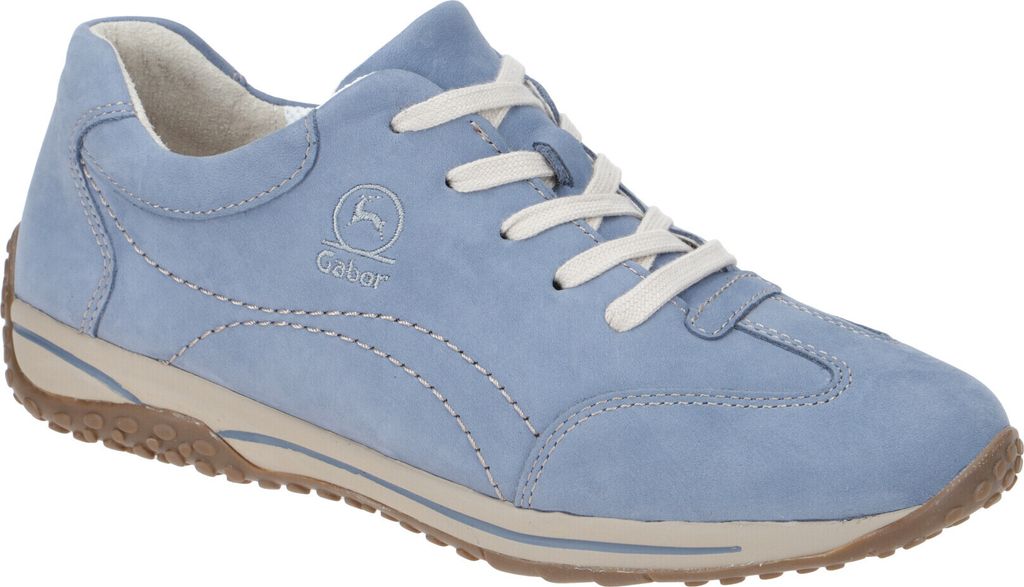 Gabor 66.385 Damenschuhe - bequeme Schnür- Halbschuhe blau Freizeit NEU