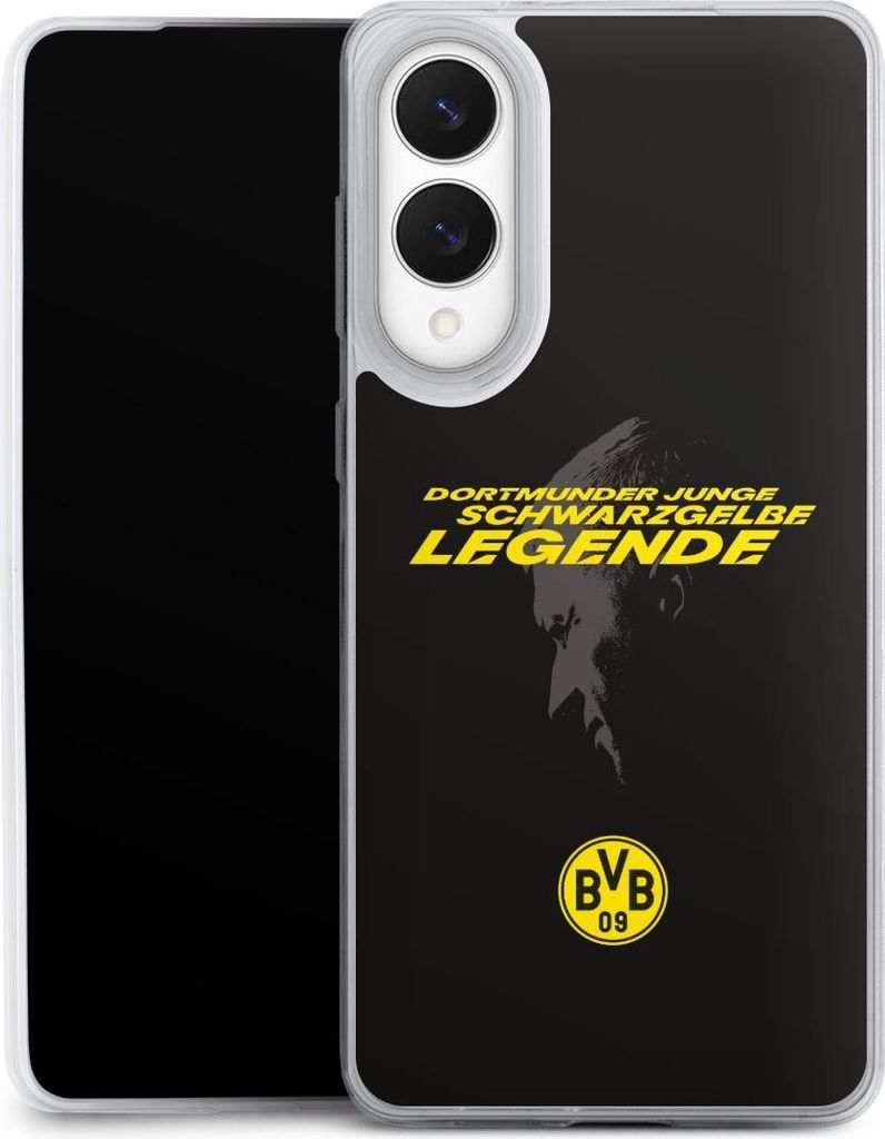 DeinDesign Slim Hülle für Samsung Galaxy S25 Edge Silikon Case Ultra Dünn Handyhülle BVB Borussia Dortmund Marco Reus