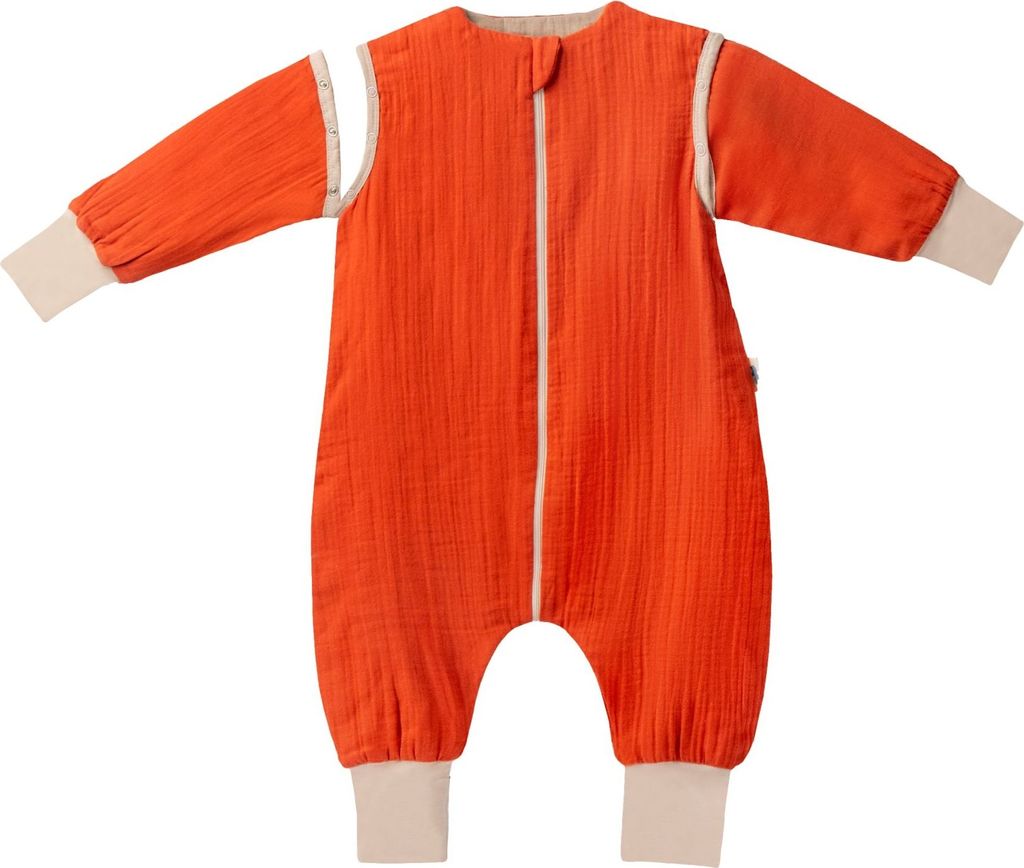 Mababu Mädchen Schlafsack 0.5 TOG aus Baumwolle Musselin MAB-JV-VJYS-M52A-0 rust 100cm