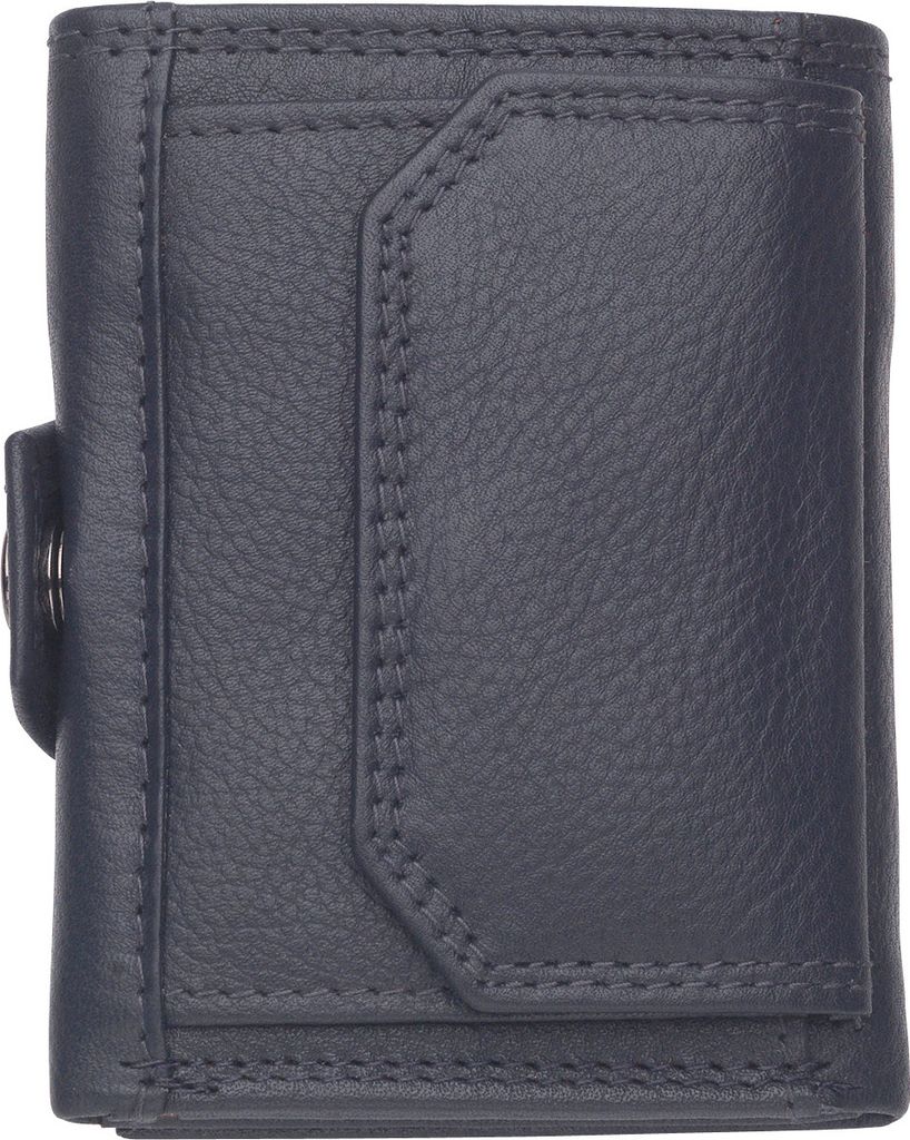 Josephine Osthoff Mini Geldbörse mit Münzfach, RFID Credit Card Holder Damen und Herren slim wallet 100% Echtleder