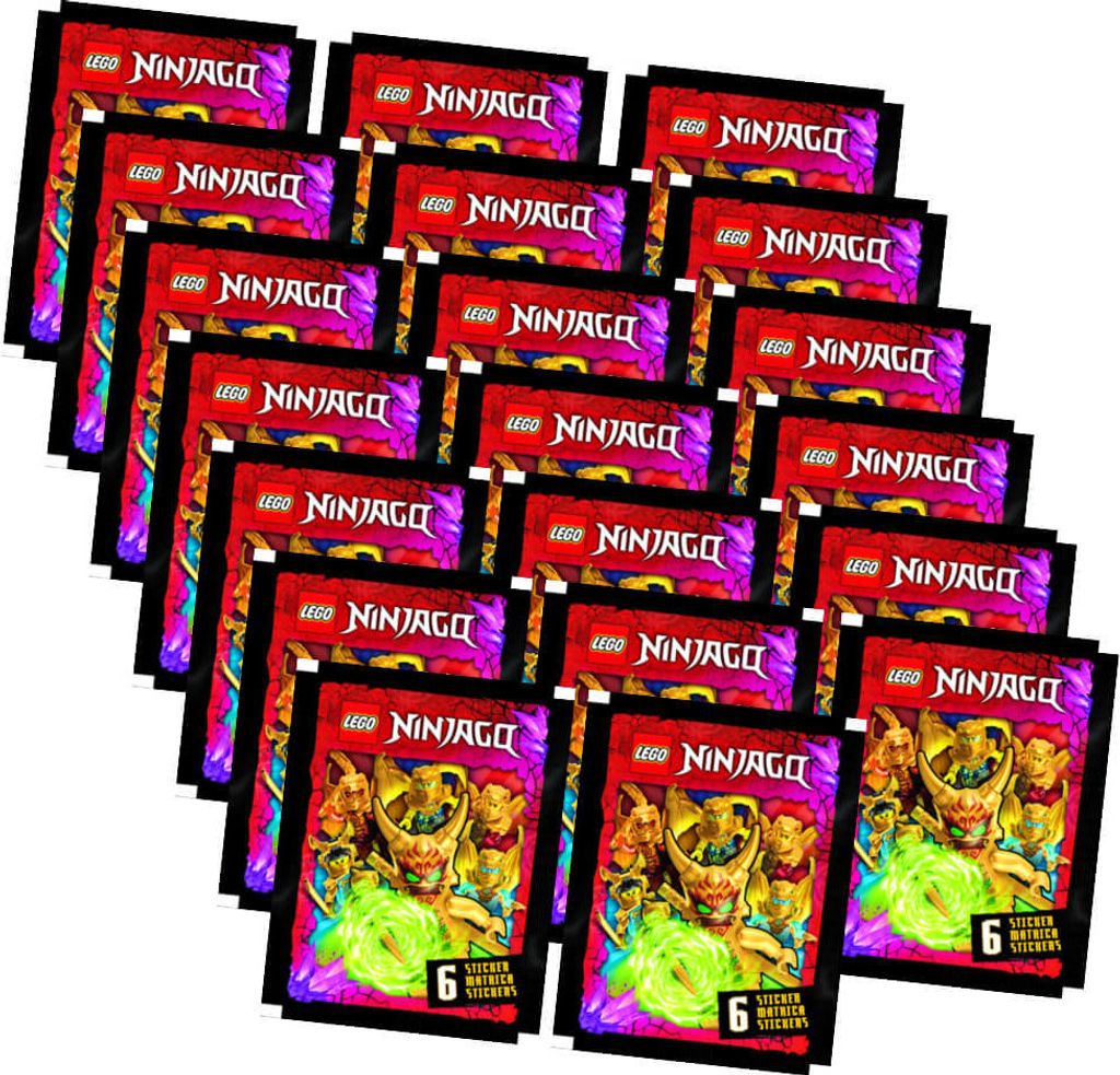 Lego Ninjago Sticker - Crystalized 2023 - Sammelsticker - 20 Tüten