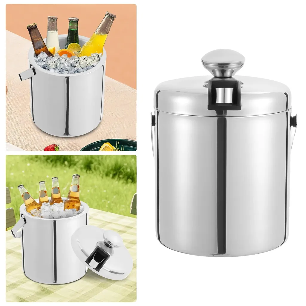 Seau à glace isotherme 1300ml à paroi épaisse pour longue fraîcheur