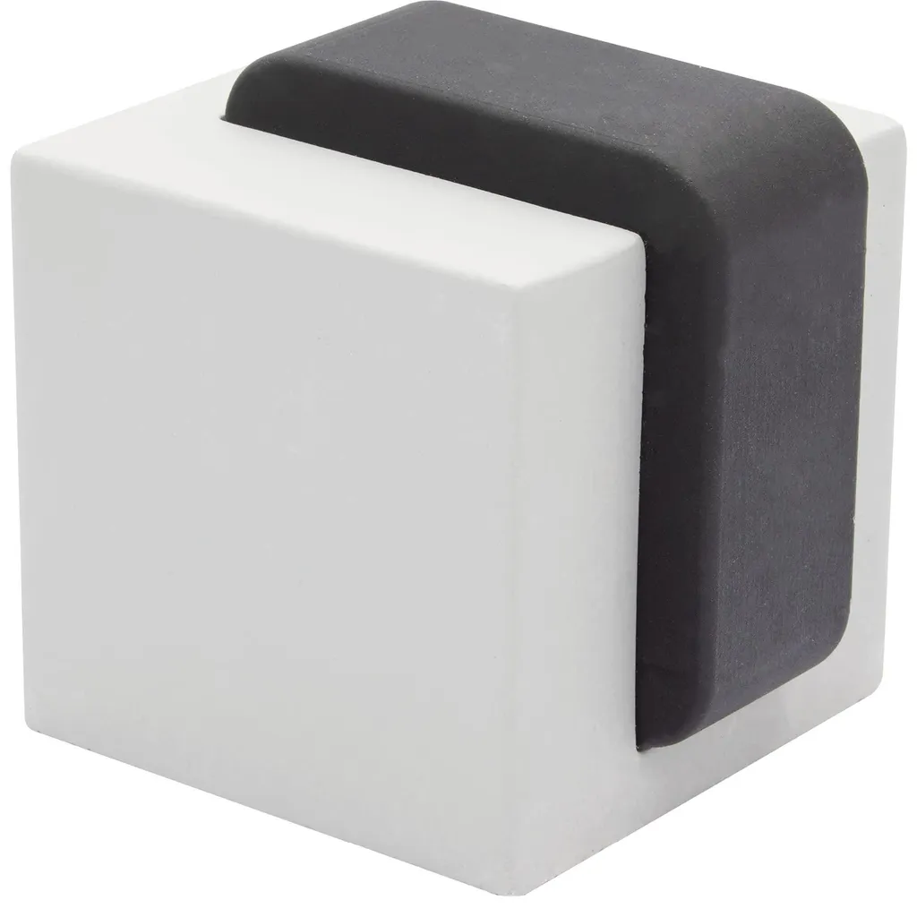 Évitez les impacts muraux avec ce butoir de sol en béton cube 40x45mm