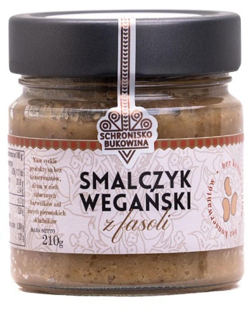 Smalczyk wegański z fasoli 210g - Schronisko Bukowina Zdjęcie produktu 