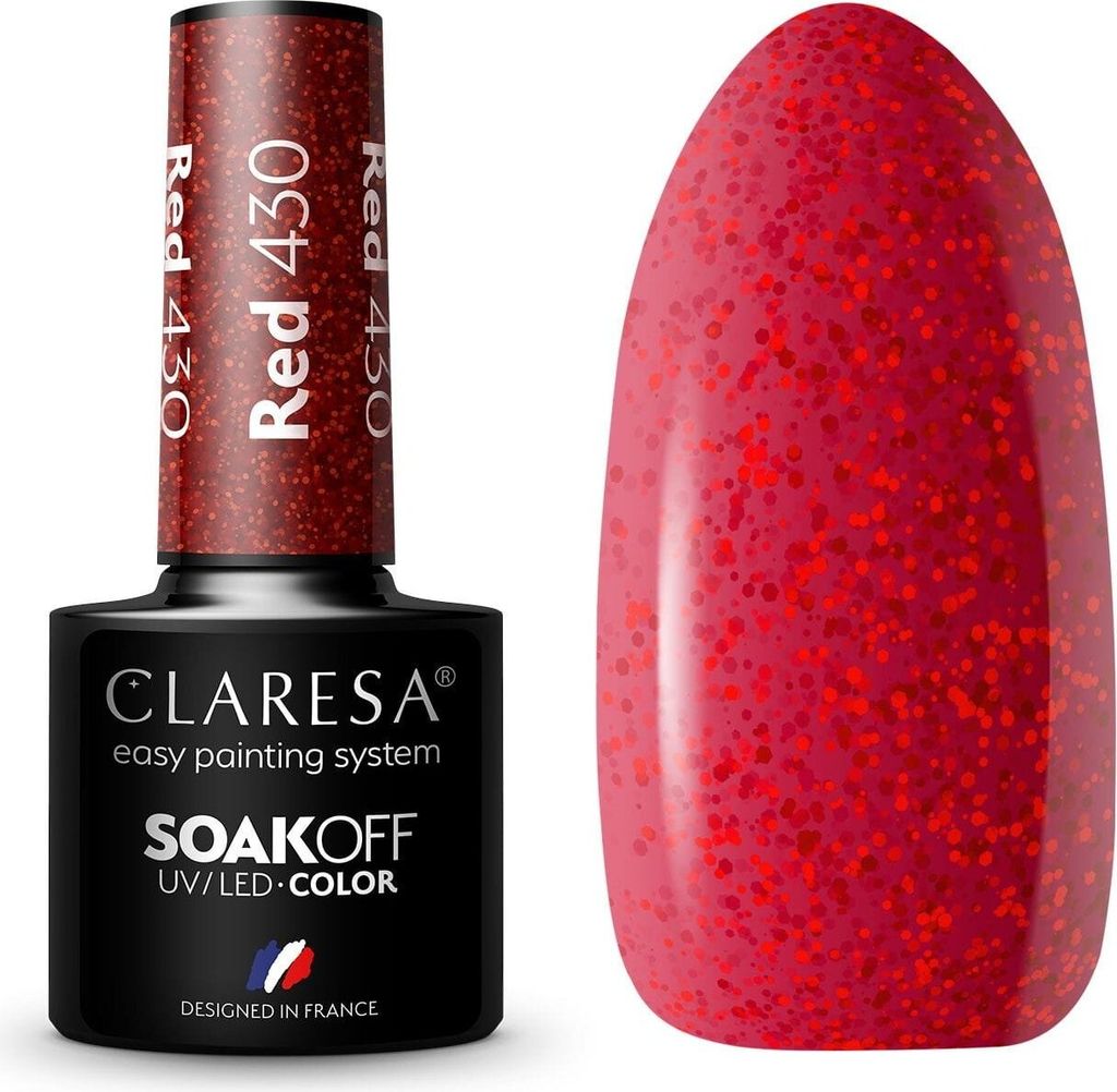 CLARESA Hybrid-Gel-Nagellack ROT 430 -5g